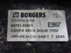 Toyota Avensis с 2003-2009г Обшивка крышки багажника (6479105050)